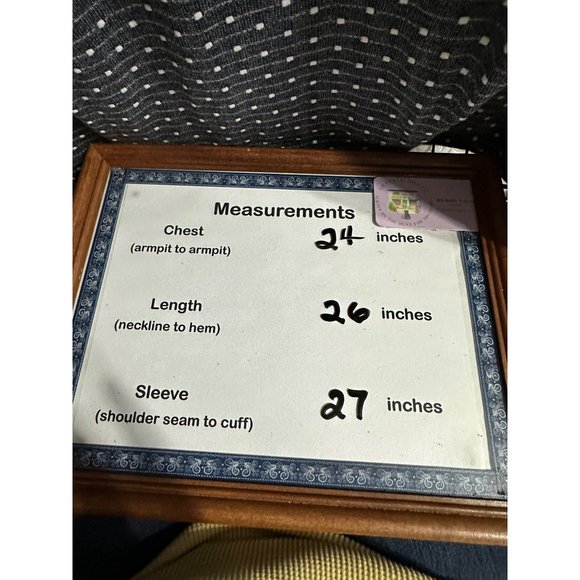 Loft size XL blue Swiss dot polyester cotton blend long sleeve top - Picture 6 of 6